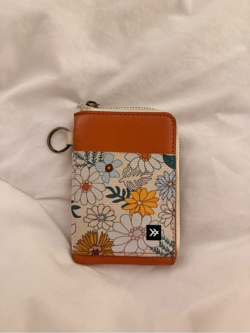 Floral Zip Card Case and Key Ring